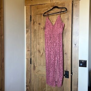 Saba Midi Dress by Lovers + Friends! Cocktail Dress/Wedding Guest, Mauve Size M